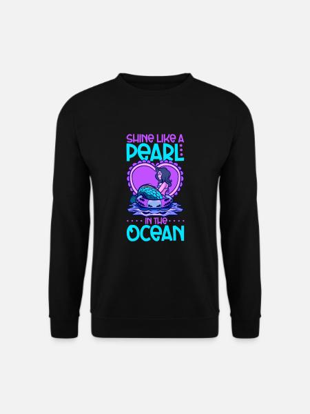 Sirène Reine, Mer, Royal, Océan, Monarque - Sweat-shirt Unisexe - noir