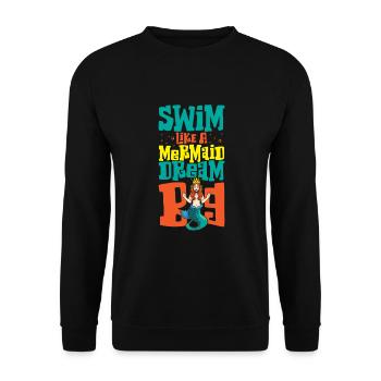 Sirène Reine, Mer, Royal, Océan, Monarque - Sweat-shirt Unisexe - noir - Devant - Alina (178cm) & Michal (187cm)