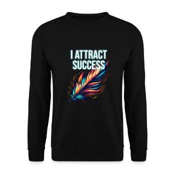Yoga Mindfulness Practic Meditation Manifestation - Unisex Sweatshirt - black - Front - Alina (178cm) & Michal (187cm)