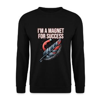 Yoga Mindfulness Practic Meditation Manifestation - Unisex Pullover - Schwarz - Vorne - Alina (178cm) & Michal (187cm)