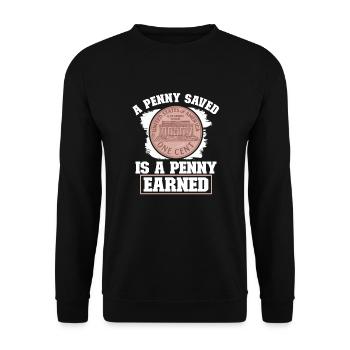 Collection de pièces de monnaie amusante pour les collectionneurs de pièces de monnaie et - Sweat-shirt Unisexe - noir - Devant - Alina (178cm) & Michal (187cm)