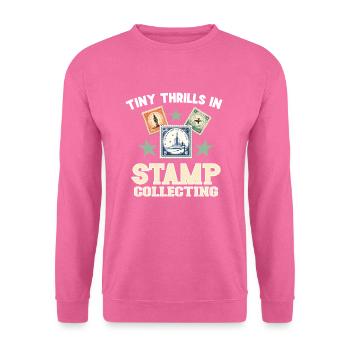 Philately Philatelist Stamp Collecting - Unisex Sweatshirt - pink - Front