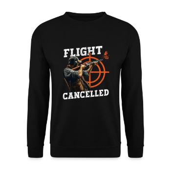 Clay Pigeon Shooting Clay Pigeon Shooting Shooting - Unisex Sweatshirt - black - Front - Alina (178cm) & Michal (187cm)