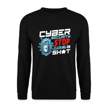 Spezialist Für Cybersicherheit - Unisex Pullover - Schwarz - Vorne - Alina (178cm) & Michal (187cm)