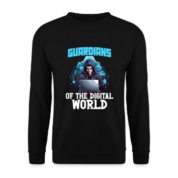 Ethical Hacking Analyst Ethical Cyber Security - Unisex Sweatshirt - black - Front - Alina (178cm) & Michal (187cm)