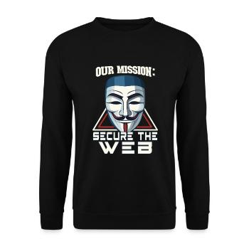 Ethical Hacking Analyst Ethical Cyber Security - Unisex Sweatshirt - black - Front - Alina (178cm) & Michal (187cm)