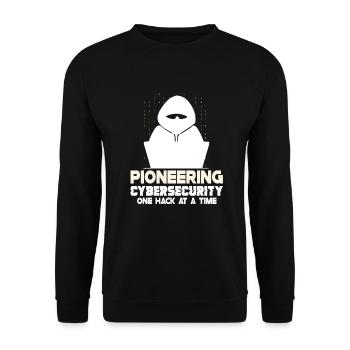 Ethical Hacking Analyst Ethical Cyber Security - Unisex Sweatshirt - black - Front - Alina (178cm) & Michal (187cm)