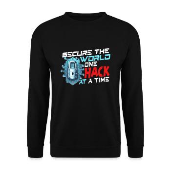 Analyste en piratage éthique Cybersécurité éthique - Sweat-shirt Unisexe - noir - Devant - Alina (178cm) & Michal (187cm)