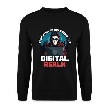 Ethical Hacking Analyst Ethical Cyber Security - Unisex Sweatshirt - black - Front - Alina (178cm) & Michal (187cm)