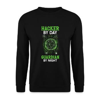 Ethical Hacking Analyst Ethical Cyber Security - Unisex Sweatshirt - black - Front - Alina (178cm) & Michal (187cm)