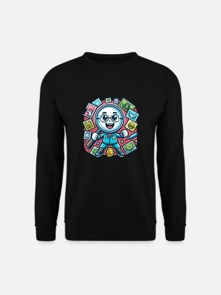 Philatelie Philatelist Briefmarke Sammeln - Unisex Pullover - Schwarz