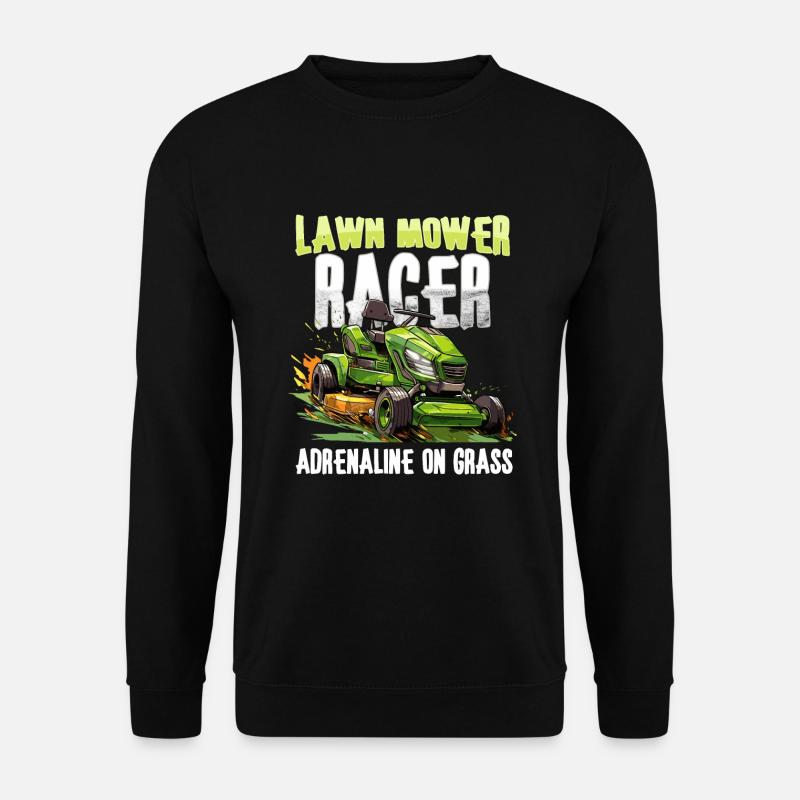 Rasenmäher-rennen Rasenmäher-rennen Rasenmäher - Unisex Pullover - Schwarz