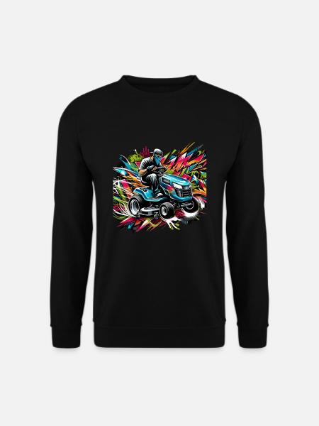 Rasenmäher-rennen Rasenmäher-rennen Rasenmäher - Unisex Pullover - Schwarz