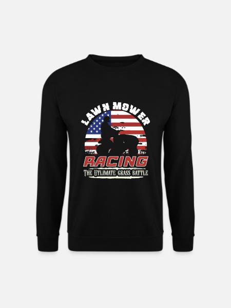 Rasenmäher-rennen Rasenmäher-rennen Rasenmäher - Unisex Pullover - Schwarz