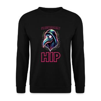 Gruseliger Halloween-horror-seuchendoktor - Unisex Pullover - Schwarz - Vorne - Alina (178cm) & Michal (187cm)
