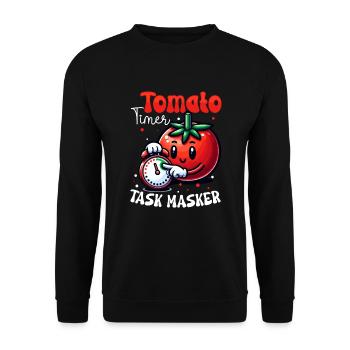 Gestion du temps Focus sur la technique Pomodoro - Sweat-shirt Unisexe - noir - Devant - Alina (178cm) & Michal (187cm)