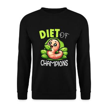 Lombriciculture Jardinage de vers de terre Vermiculture - Sweat-shirt Unisexe - noir - Devant - Alina (178cm) & Michal (187cm)