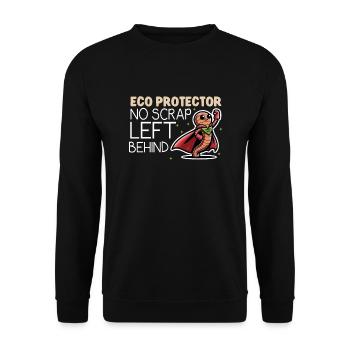 Lombriciculture Jardinage de vers de terre Vermiculture - Sweat-shirt Unisexe - noir - Devant - Alina (178cm) & Michal (187cm)