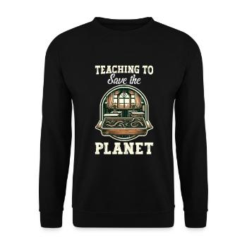 Élevage de vers, jardinier de vers de terre, lombriculture - Sweat-shirt Unisexe - noir - Devant - Alina (178cm) & Michal (187cm)
