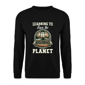 Lombriciculture Jardinage de vers de terre Vermiculture - Sweat-shirt Unisexe - noir - Devant - Alina (178cm) & Michal (187cm)