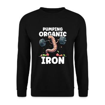 Lombriciculture Jardinage de vers de terre Vermiculture - Sweat-shirt Unisexe - noir - Devant - Alina (178cm) & Michal (187cm)