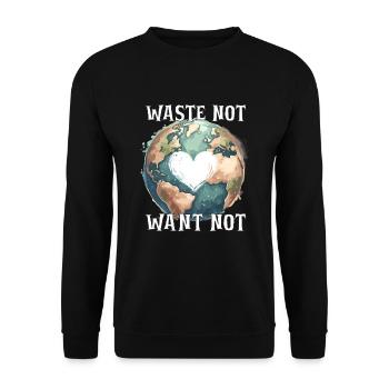 Élevage de vers, jardinier de vers de terre, lombriculture - Sweat-shirt Unisexe - noir - Devant - Alina (178cm) & Michal (187cm)