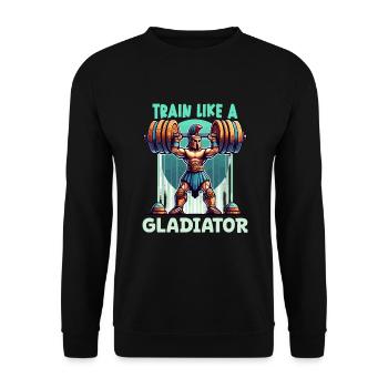 Julius Caesar Roman History Roman Empire - Unisex Sweatshirt - black - Front - Alina (178cm) & Michal (187cm)