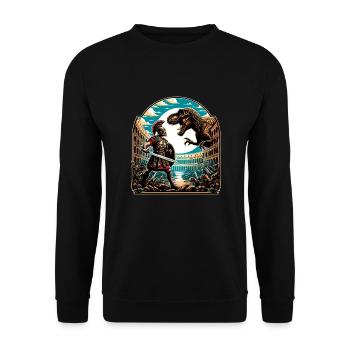 Julius Caesar Roman History Roman Empire - Unisex Sweatshirt - black - Front - Alina (178cm) & Michal (187cm)