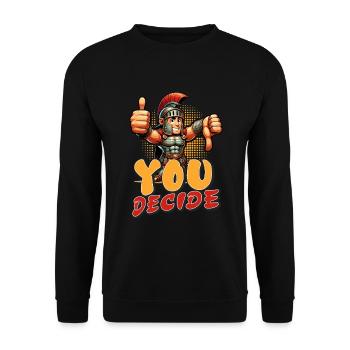 Julius Cäsar Römische Geschichte Römisches Reich - Unisex Pullover - Schwarz - Vorne - Alina (178cm) & Michal (187cm)
