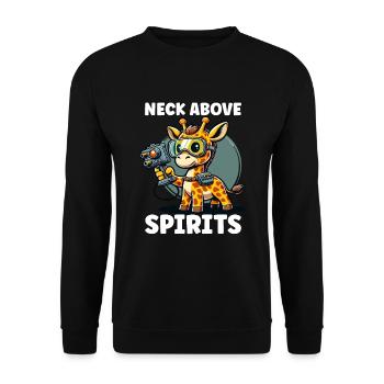 Paranormal Investigator Ghost Halloween Evp Haunte - Unisex Sweatshirt - black - Front - Alina (178cm) & Michal (187cm)