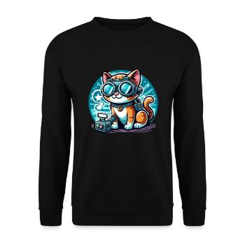 Enquêteur paranormal Fantôme Halloween Evp Haunte - Sweat-shirt Unisexe - noir - Devant - Alina (178cm) & Michal (187cm)