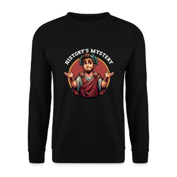 Jules César Histoire romaine Empire romain - Sweat-shirt Unisexe - noir - Devant - Alina (178cm) & Michal (187cm)