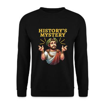 Julius Caesar Roman History Roman Empire - Unisex Sweatshirt - black - Front - Alina (178cm) & Michal (187cm)