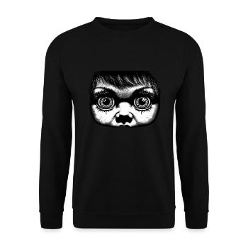 Paranormal Investigator Ghost Halloween Evp Haunte - Unisex Sweatshirt - black - Front - Alina (178cm) & Michal (187cm)