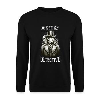 Paranormal Investigator Ghost Halloween Evp Haunte - Unisex Sweatshirt - black - Front - Alina (178cm) & Michal (187cm)