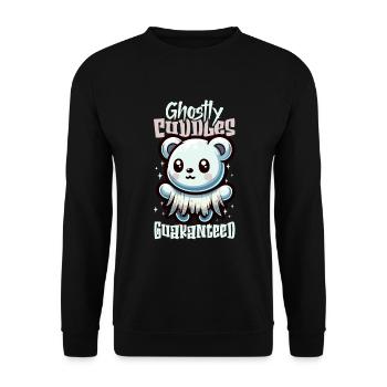 Paranormal Investigator Ghost Halloween Evp Haunte - Unisex Sweatshirt - black - Front - Alina (178cm) & Michal (187cm)