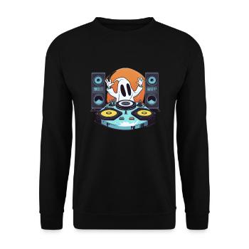 Paranormal Investigator Ghost Halloween Evp Haunte - Unisex Sweatshirt - black - Front - Alina (178cm) & Michal (187cm)