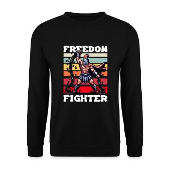 Julius Caesar Roman History Roman Empire - Unisex Sweatshirt - black - Front - Alina (178cm) & Michal (187cm)