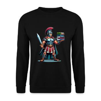 Jules César Histoire romaine Empire romain - Sweat-shirt Unisexe - noir - Devant - Alina (178cm) & Michal (187cm)