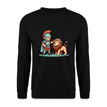 Jules César Histoire romaine Empire romain - Sweat-shirt Unisexe - noir - Devant - Alina (178cm) & Michal (187cm)
