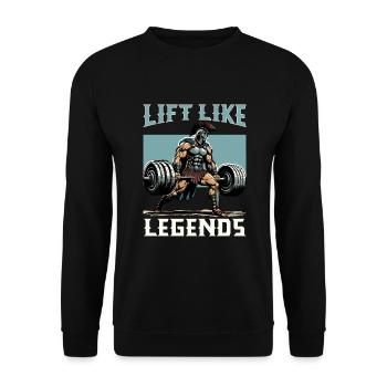 Julius Cäsar Römische Geschichte Römisches Reich - Unisex Pullover - Schwarz - Vorne - Alina (178cm) & Michal (187cm)