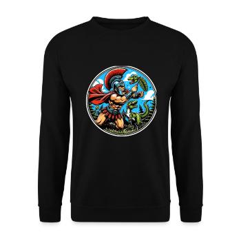 Jules César Histoire romaine Empire romain - Sweat-shirt Unisexe - noir - Devant - Alina (178cm) & Michal (187cm)
