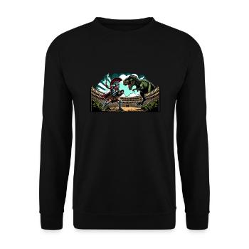 Jules César Histoire romaine Empire romain - Sweat-shirt Unisexe - noir - Devant - Alina (178cm) & Michal (187cm)