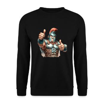 Jules César Histoire romaine Empire romain - Sweat-shirt Unisexe - noir - Devant - Alina (178cm) & Michal (187cm)