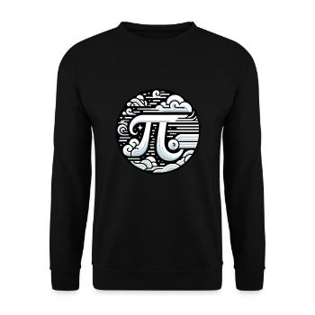 Funny Pi Day 2024 3.14 Pi Symbole numérique Mathématiques - Sweat-shirt Unisexe - noir - Devant - Alina (178cm) & Michal (187cm)