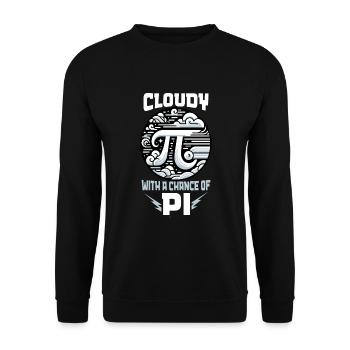 Funny Pi Day 2024 3.14 Pi Symbole numérique Mathématiques - Sweat-shirt Unisexe - noir - Devant - Alina (178cm) & Michal (187cm)