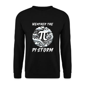 Funny Pi Day 2024 3.14 Pi Symbole numérique Mathématiques - Sweat-shirt Unisexe - noir - Devant - Alina (178cm) & Michal (187cm)