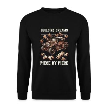 Puzzle Lover Jigzaw Puzzle Jeu de société Puzzler - Sweat-shirt Unisexe - noir - Devant - Alina (178cm) & Michal (187cm)