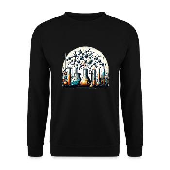 Organische Chemie, Chemiestudenten, Chemie - Unisex Pullover - Schwarz - Vorne - Alina (178cm) & Michal (187cm)