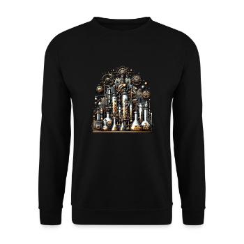 Organische Chemie, Chemiestudenten, Chemie - Unisex Pullover - Schwarz - Vorne - Alina (178cm) & Michal (187cm)